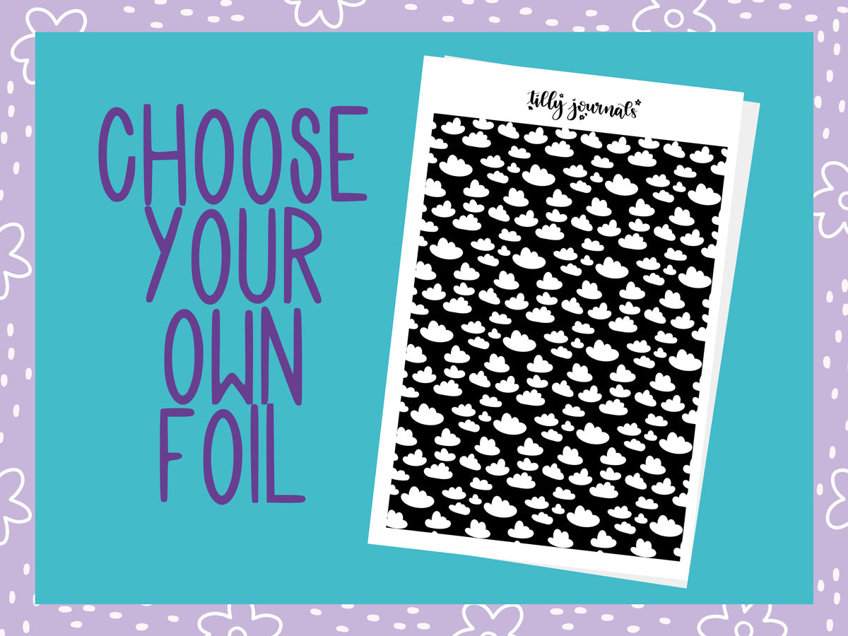 Inverted Clouds Underlays | Header and Full Box Stickers – Tilly Journals